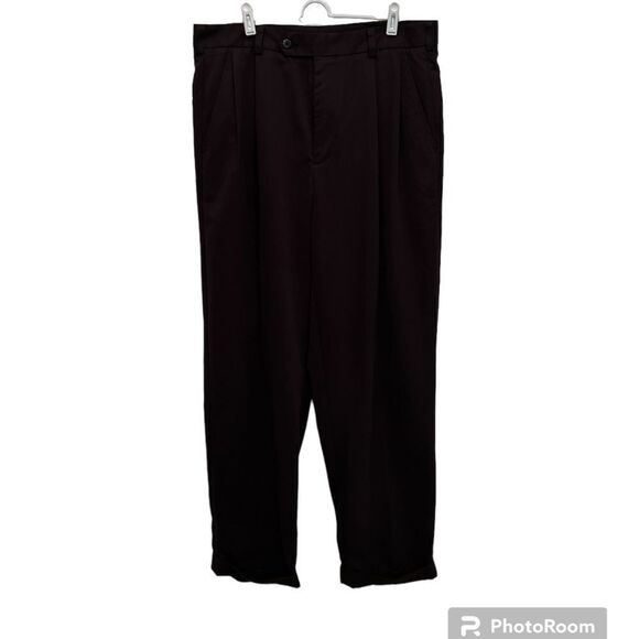 Mens IZOD black dress pants size 34/32 - Picture 1 of 7